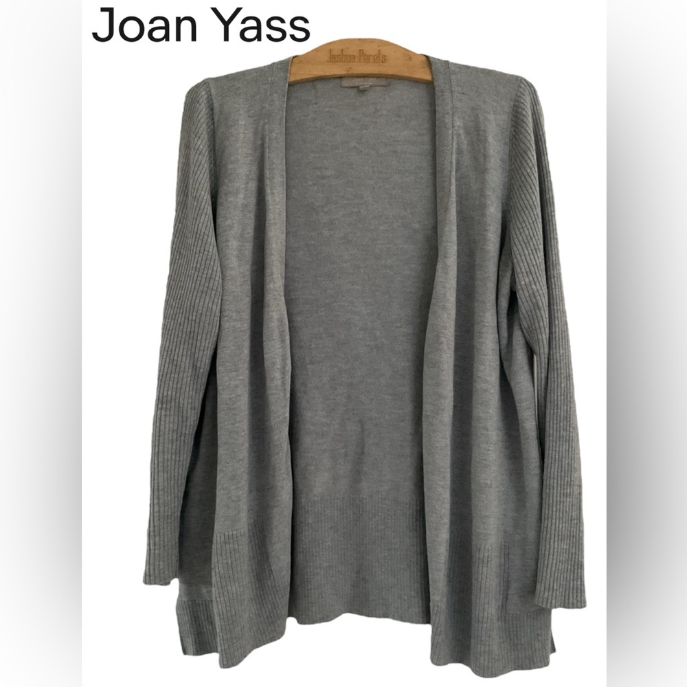 😉Joan Vass gray Cardigan